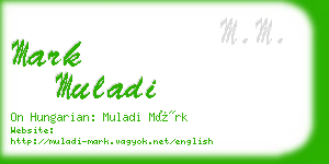 mark muladi business card